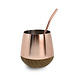 RVS Mate set met Bombilla Roségoud