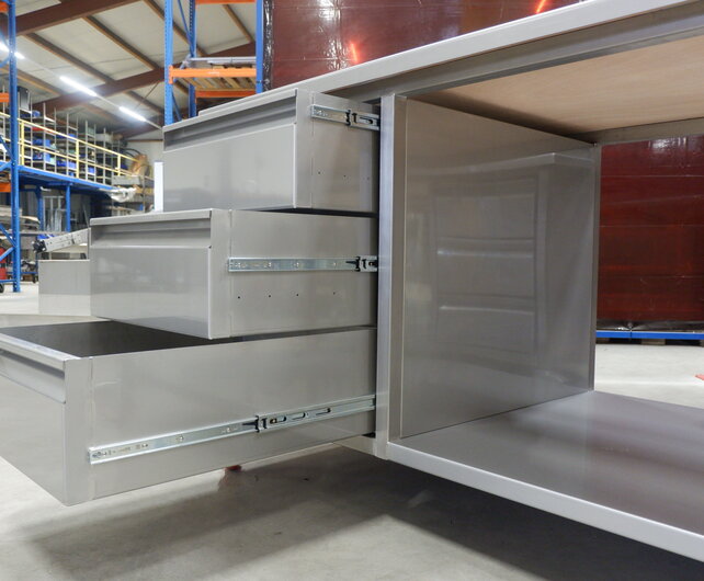 Heudra Heudra RVS werkbank met lades