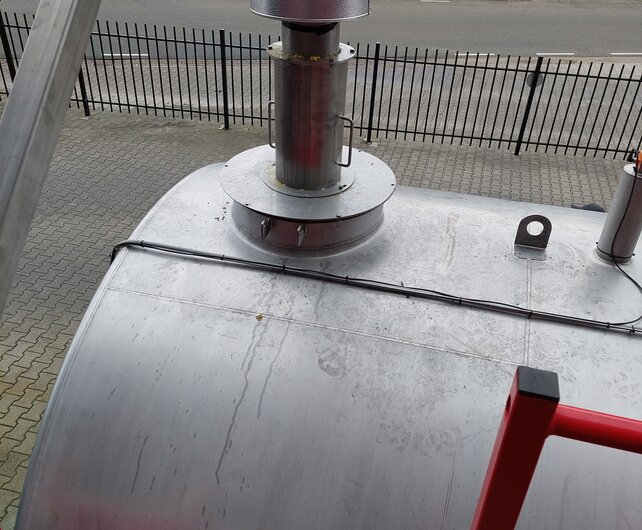 Installatie opslagtank