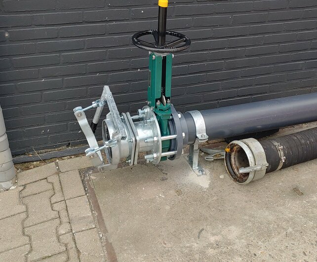 Installatie opslagtank