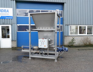 Heudra RVS trechter met frame