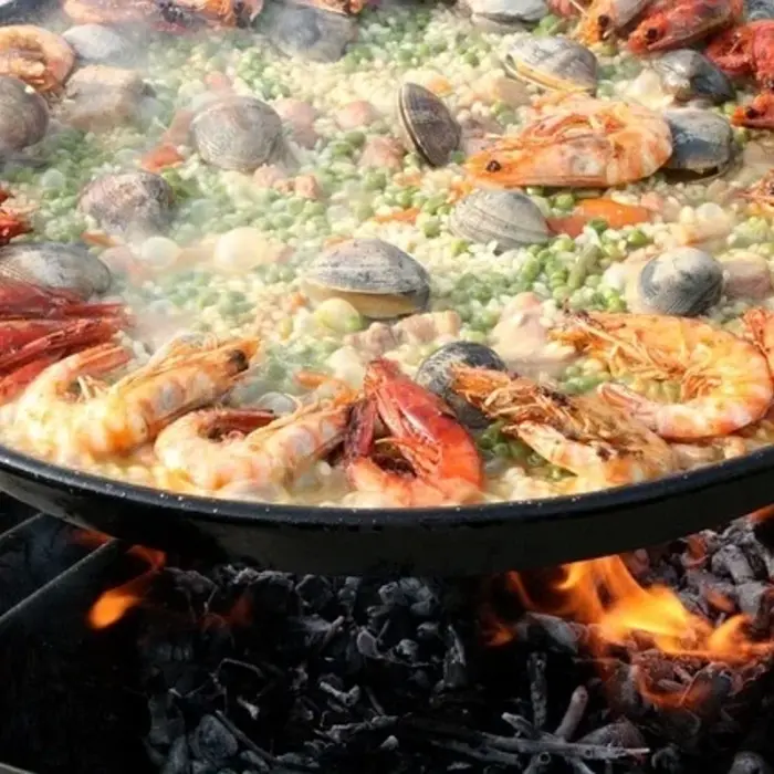 Recept voor zeevruchten paella