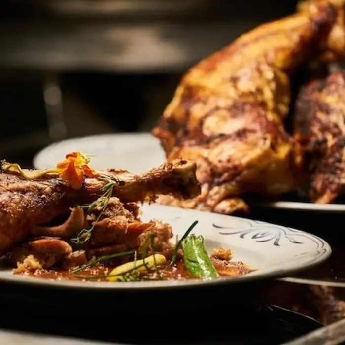 Spaanse geroosterde kip met Spanish rub