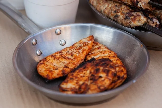 Texas-style gegrilde kippenborst