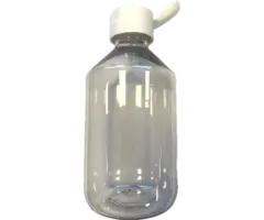 Flesje kunststof 250 ml met schenkdop