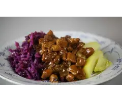 Hachee met aardappelpuree en hachee kruiden