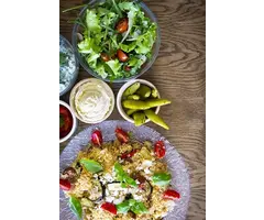Couscous salade met gegrilde groenten