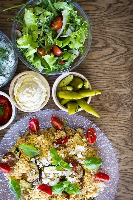 Couscous salade met gegrilde groenten