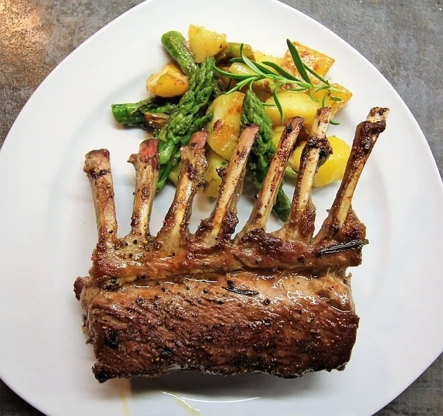 Recept voor pittig geroosterd lamsvlees met knoflook
