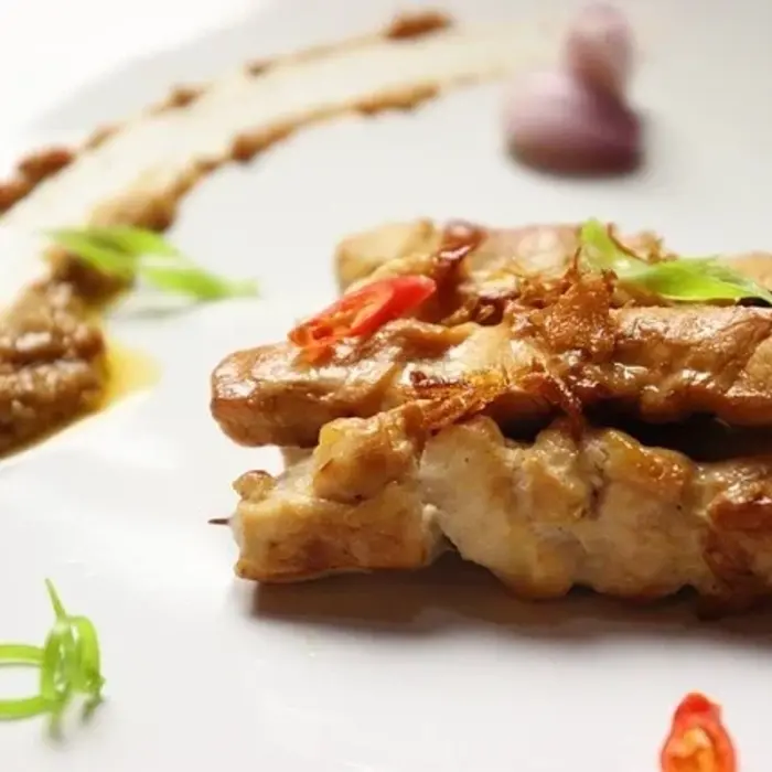 Sate van kip met sate kruiden