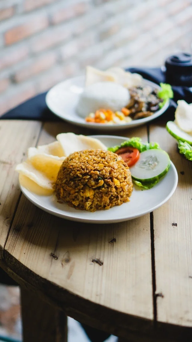 Veganistische nasi goreng