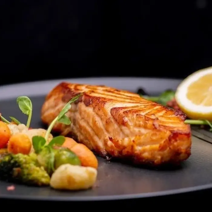 Gegrilde zalm met ras el hanout