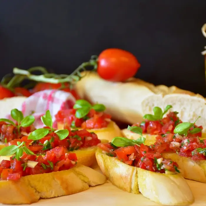Recept voor bruschetta met tomaat en basilicum
