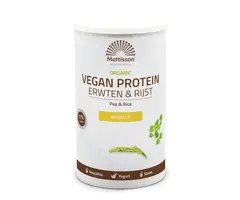 Biologisch Vegan proteïne poeder - Erwten & Rijst - Vanille - 500 gram