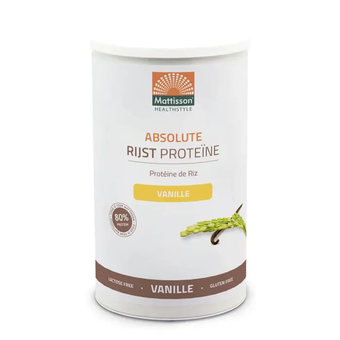 Rijst Proteïne poeder 80% - Vanille - 500 gram