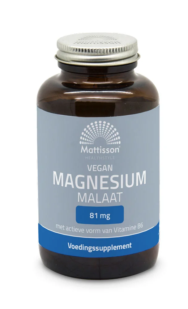 Magnesium Malaat 81 mg - 11,5% elementair magnesium - 90 capsules