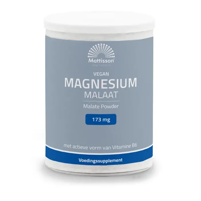 Magnesium Malaat poeder 173 mg - 11,5% elementair magnesium - 200 g