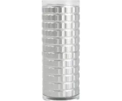 Peper- of zoutmolen geribbeld zilver 125 mm