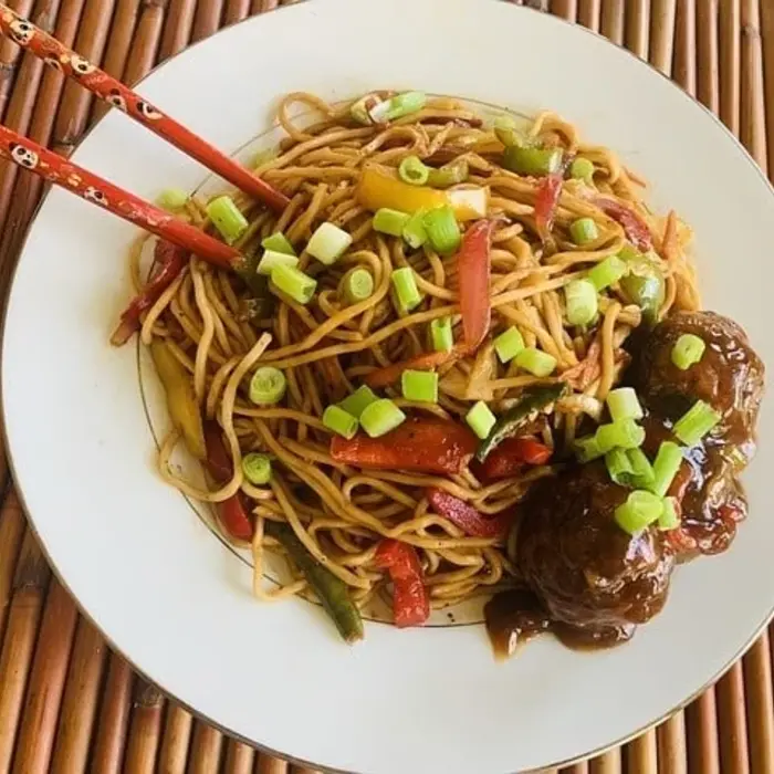 Bami met verse bamigroenten en kruidenmix