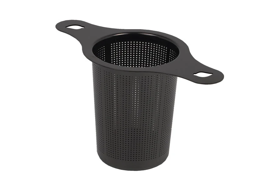 Theefilter RVS Zwart met 2 grepen