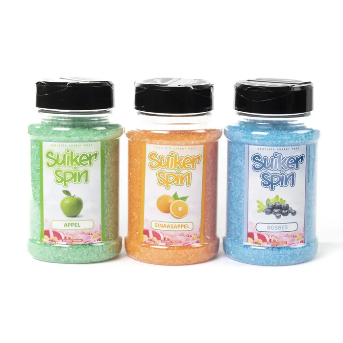 Suikerspinsuiker Fruitmix NR. 3 in 3 x strooibussen á 400 gram