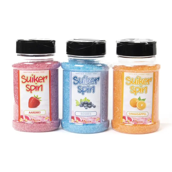 Suikerspinsuiker Fruitmix NR. 2 in 3 x strooibussen á 400 gram