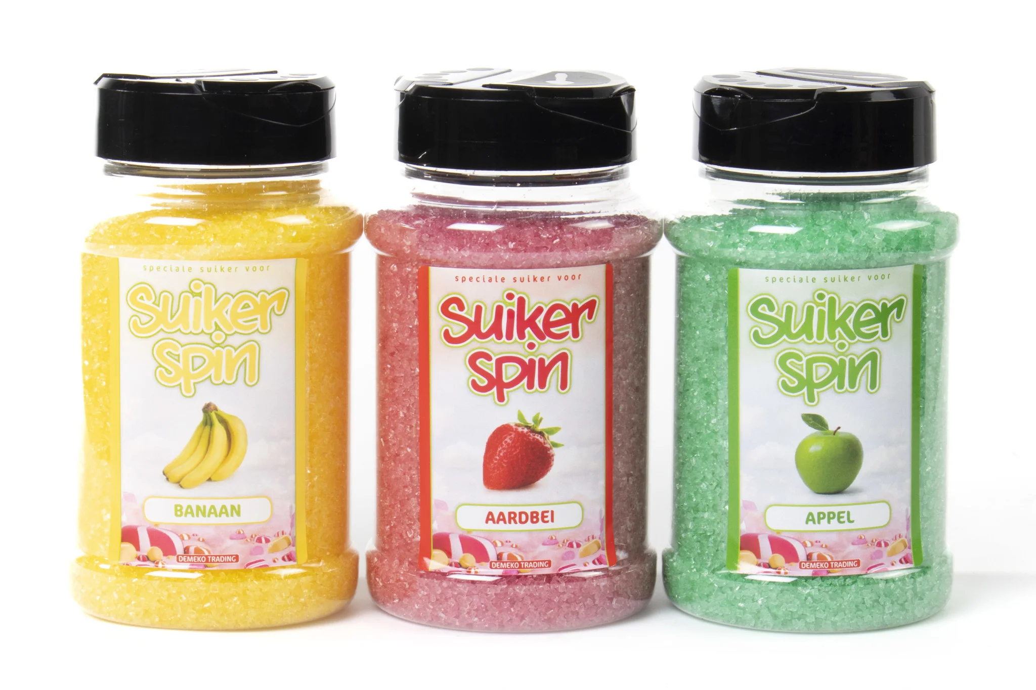 Suikerspinsuiker Fruitmix NR. 1 in 3 x strooibussen á 400 gram