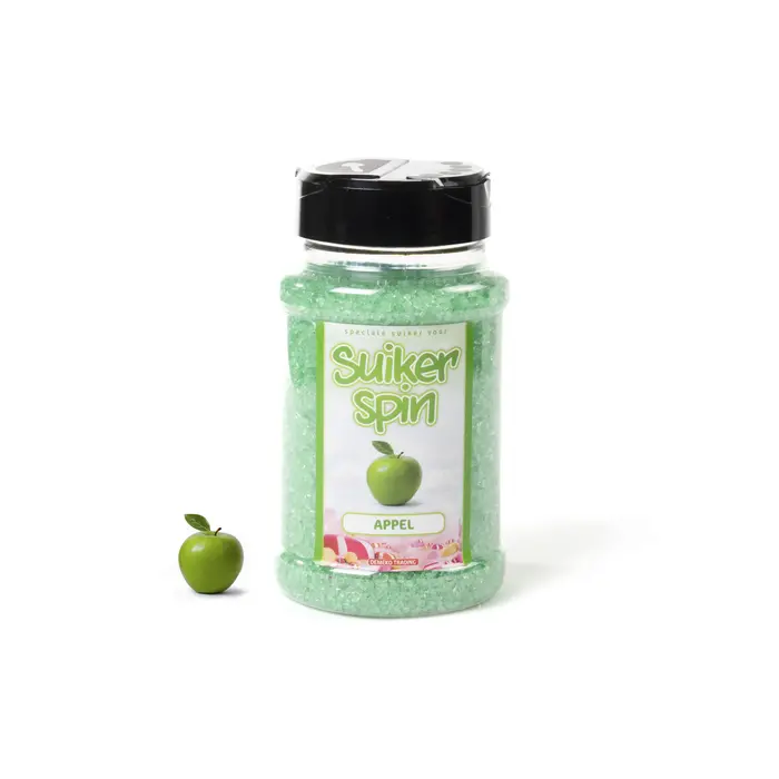 Suikerspinsuiker Appel, 3 x strooibussen á 400 gram