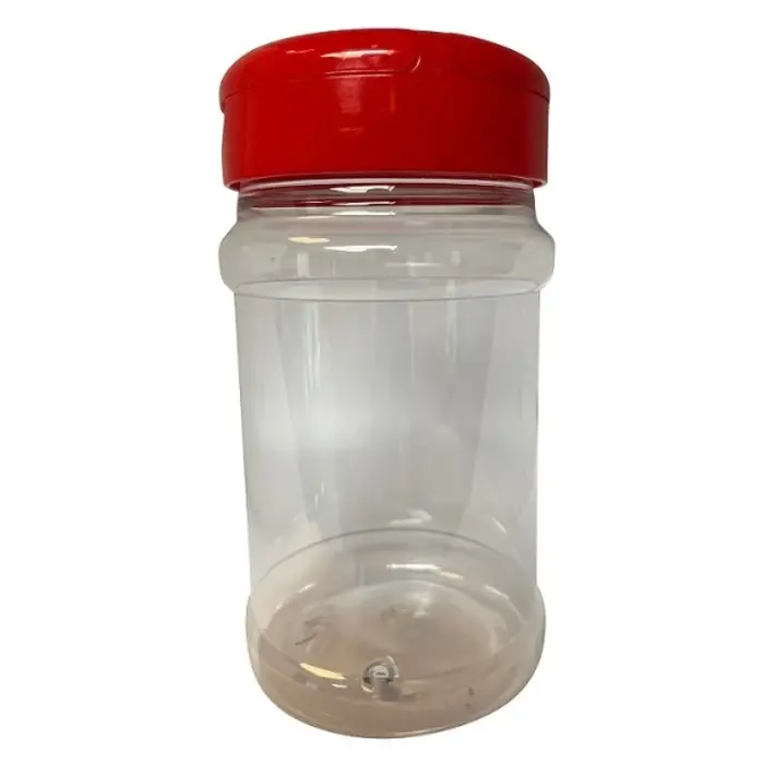 Strooibus kunststof 330 ml met rode deksel