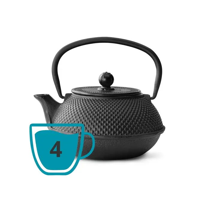 Bredemeijer Theepot Jang 0.8 L gietijzer zwart