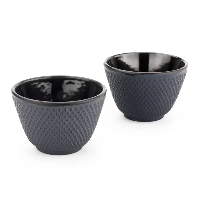 Bredemeijer Kopjes Xilin  gietijzer blauw set a 2 stuks