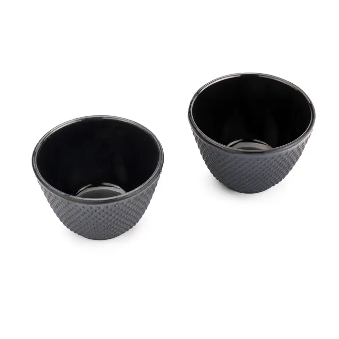 Bredemeijer Kopjes Xilin  gietijzer blauw set a 2 stuks