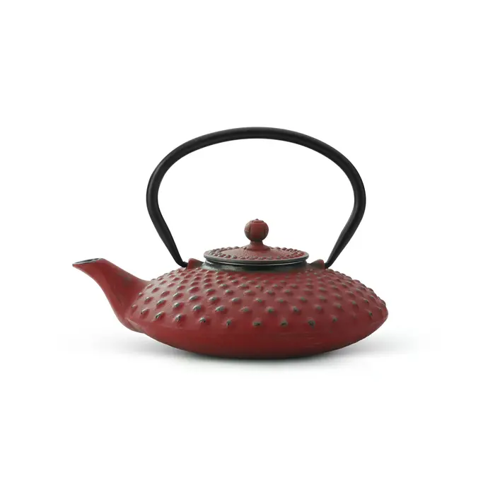 Bredemeijer Theepot Xilin 0.8 L gietijzer rood