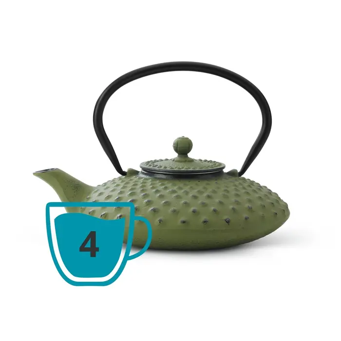Bredemeijer Theepot Xilin 0.8 L gietijzer groen