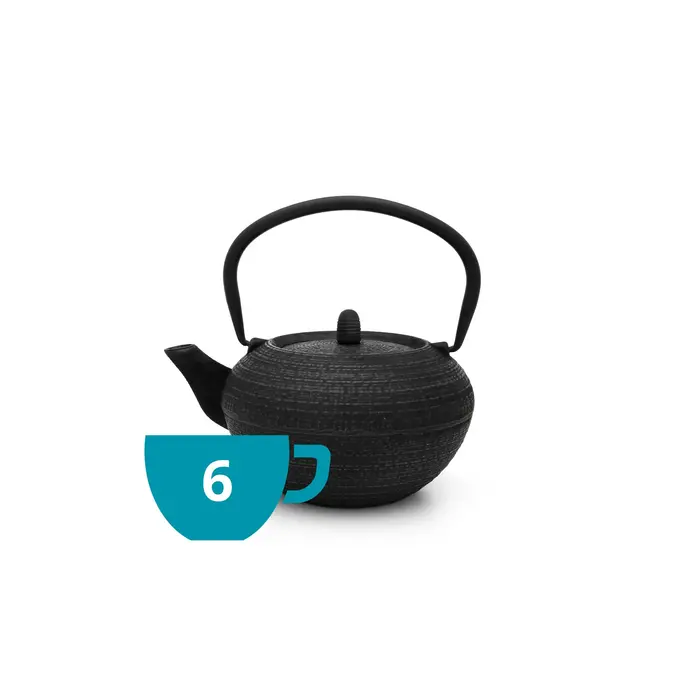 Bredemeijer Theepot Tibet 1.2 L gietijzer zwart