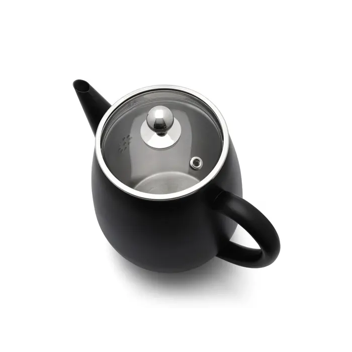Bredemeijer Dubbelwandige theepot Duet Eva 1,1 L mat zwart