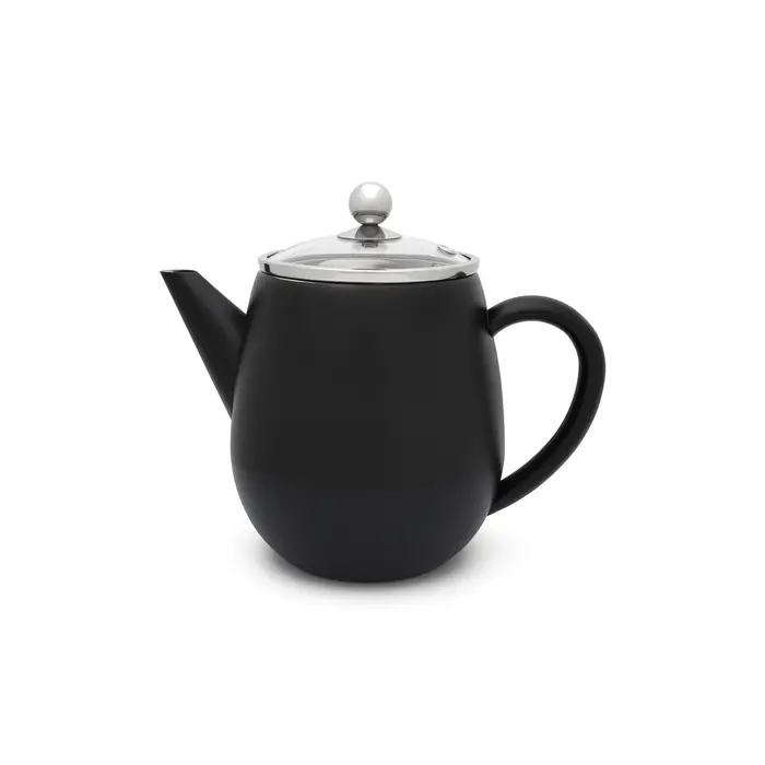 Bredemeijer Dubbelwandige theepot Duet Eva 1,1 L mat zwart