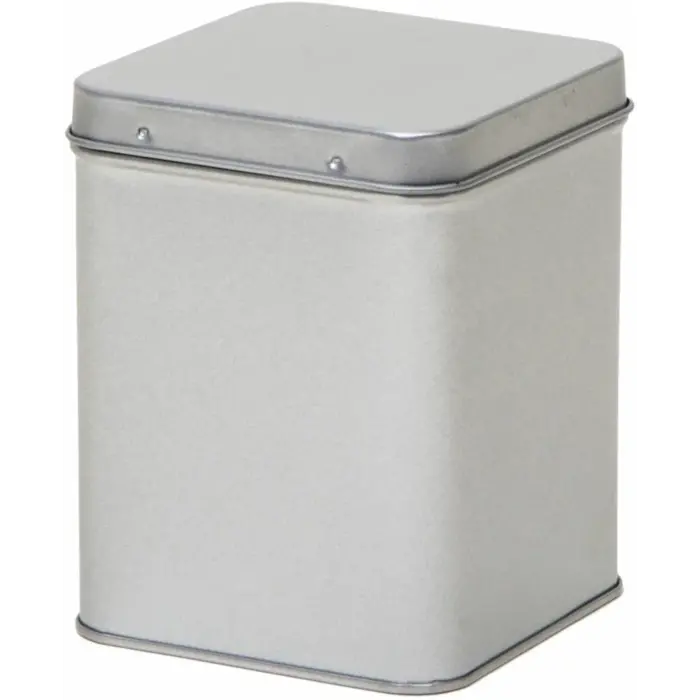 Theeblik zilver 88x88x115mm