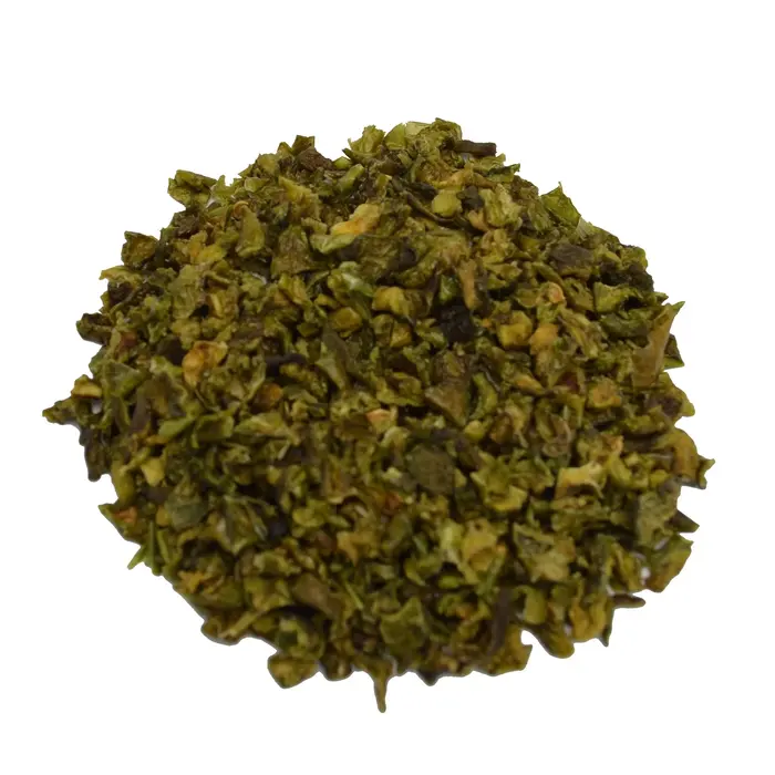Paprika stukjes groen