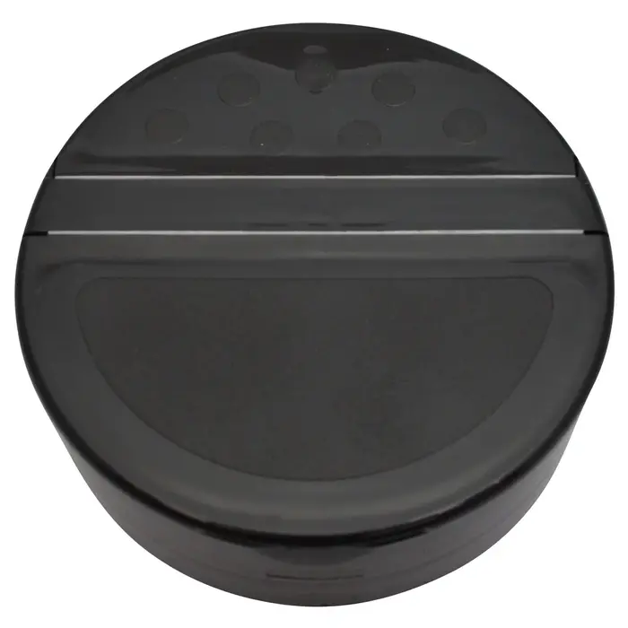 Strooibus kunststof 230 ml met zwarte deksel