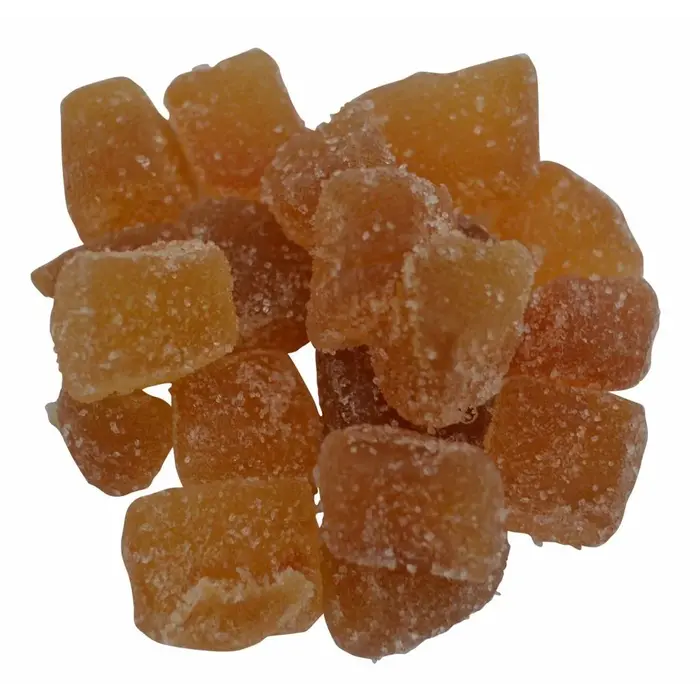 Gesuikerde gemberblokjes