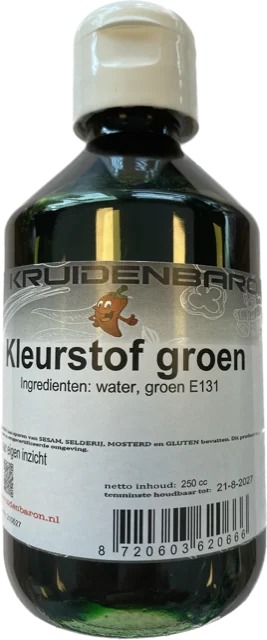 Kleurstof groen 250 cc