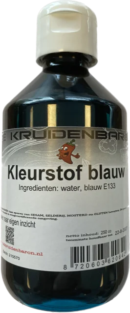Kleurstof blauw 250 cc