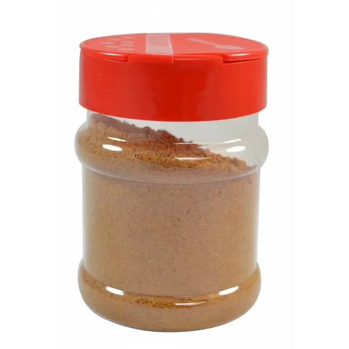 Strooibus kunststof 230 ml met rode deksel