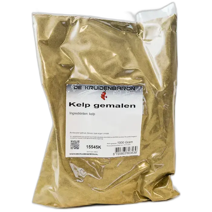 Kelp of blaasjeswier gemalen