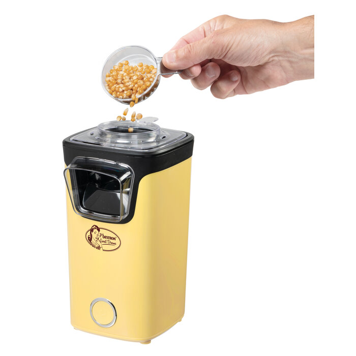 Bestron Bestron popcornmachine Vanille APC200V inclusief popcorn startpakket