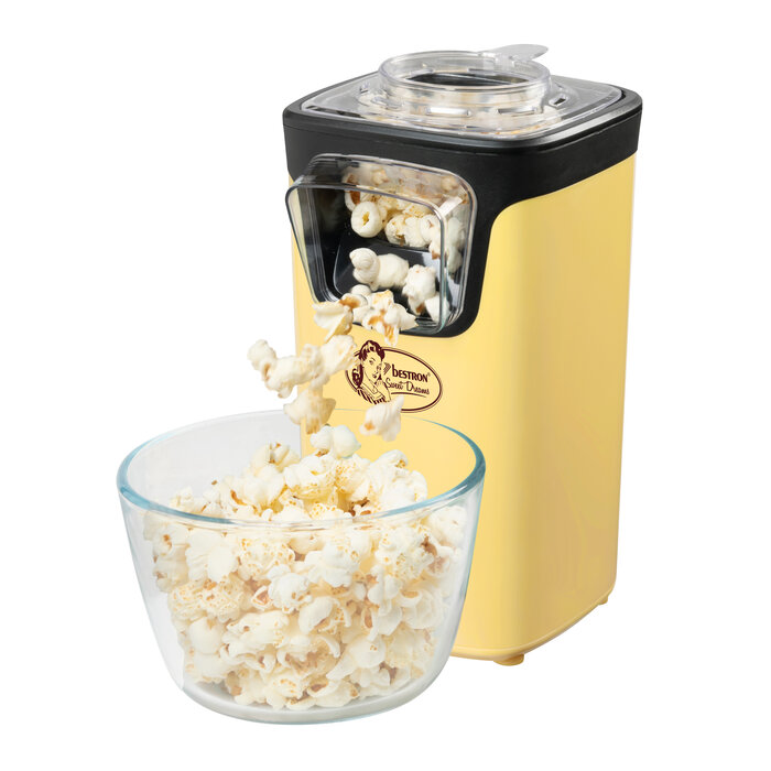 Bestron Bestron popcornmachine Vanille APC200V inclusief popcorn startpakket