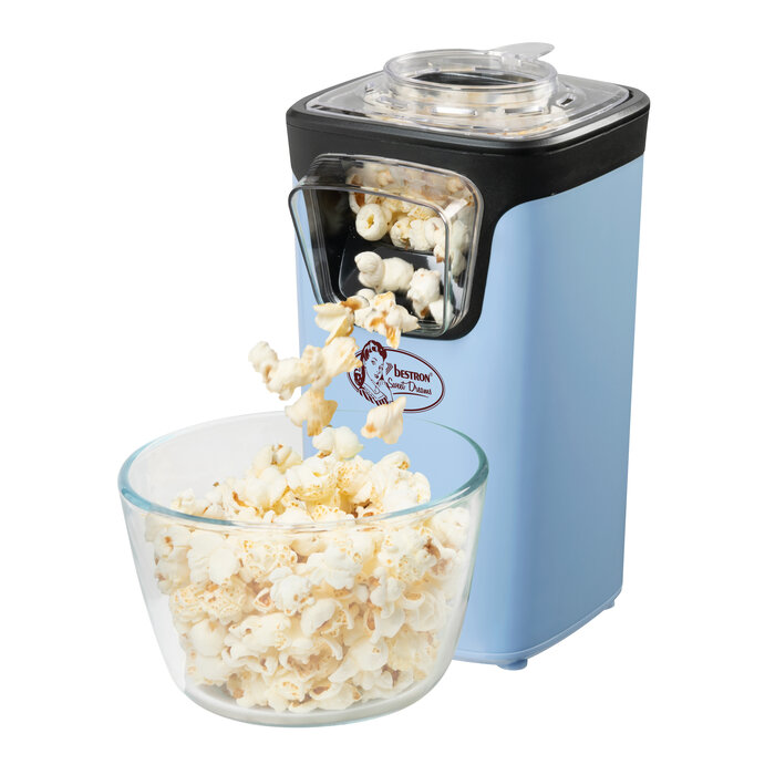 Bestron Bestron popcornmachine Blauw APC200B inclusief popcorn startpakket
