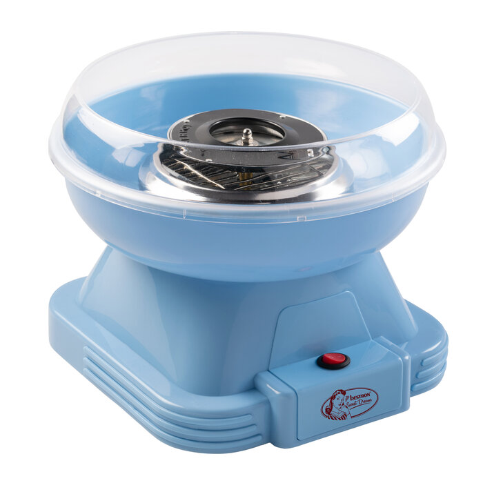 Bestron Bestron Suikerspinmachine Blauw ACCM400B inclusief suiker en stokjes