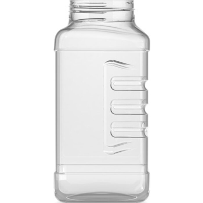 Strooibus kunststof 1 Liter met zwarte deksel